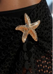 Black swimwear,Plain Color swimwear,ROTITA Black Three-piece Mid Waisted Bikini Set