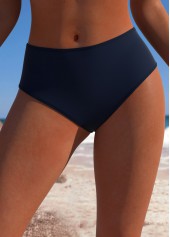 Navy swimwear,Striped swimwear,Geometric swimwear,ROTITA Navy Striped Mid Waisted Tankini Set