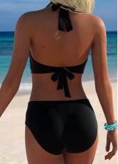 Cyan swimwear,Ombre swimwear,ROTITA Cyan Ombre Mid Waisted Bikini Set