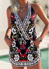 Rotita schwarzes Bikini-Set mit Tribal-Print
