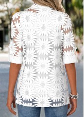 White tops,Plain Color tops,ROTITA Two-piece White Round Neck Cardigan and Tank Top