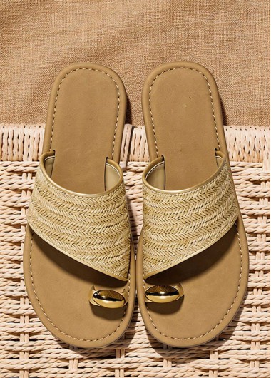 Golden shoes,Plain Color shoes,Golden Color Toe Post Falt Slippers