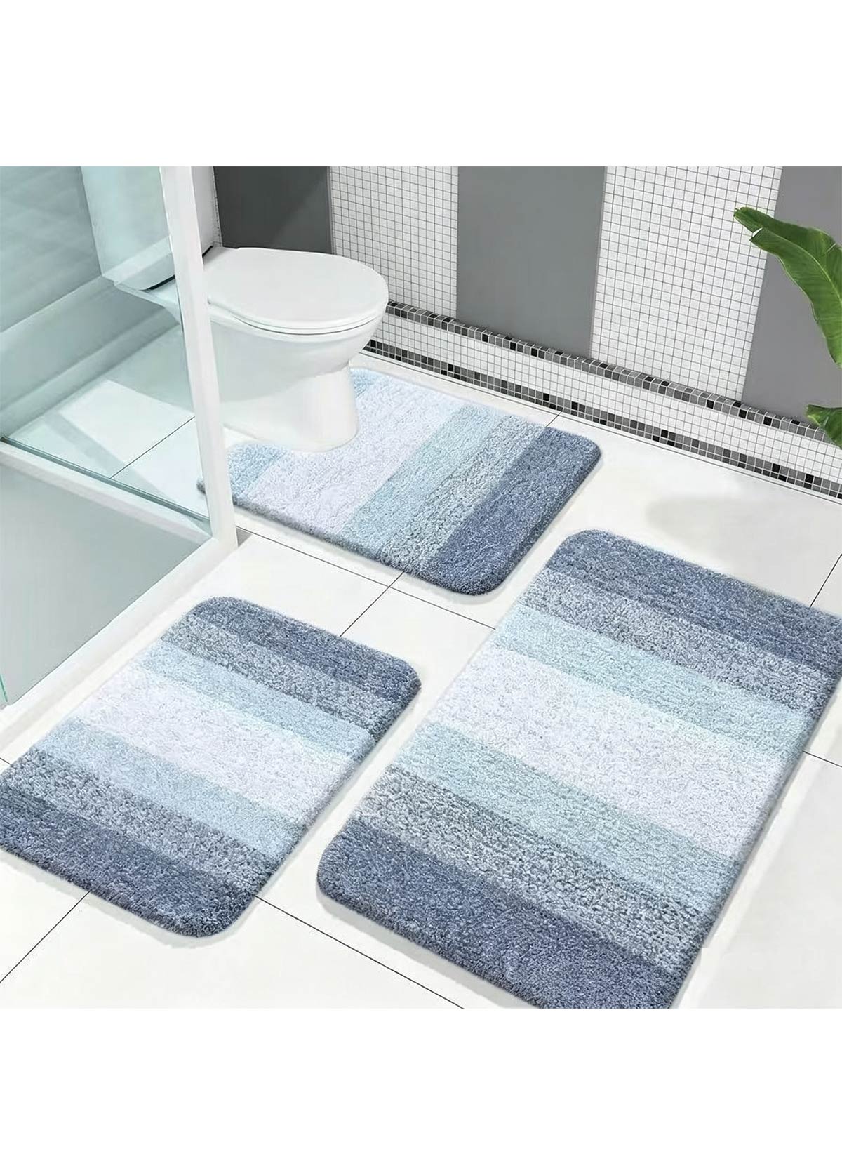 Blue accessories,Contrast Color accessories,Blue Cat Paw Pad Bath Mat