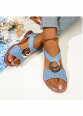 Blue shoes,Plain Color shoes,Blue Color Denim Point Toe Falt