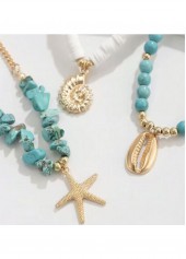 Cyan jewelry,Other jewelry,Cyan Marine Life Alloy Detail Anklets