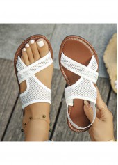 White shoes,Plain Color shoes,White Falt Open Faux Leather Toe