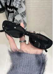 Black accessories,Black Color Cat Eye Design Sunglasses
