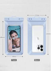 Light Blue accessories,Plain Color accessories,Light Blue Waterproof Plastic Phone Dry Bag