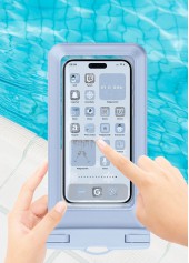 Light Blue accessories,Plain Color accessories,Light Blue Waterproof Plastic Phone Dry Bag