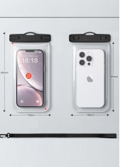 Black accessories,Plain Color accessories,Black Plastic Water Proof Phone Case