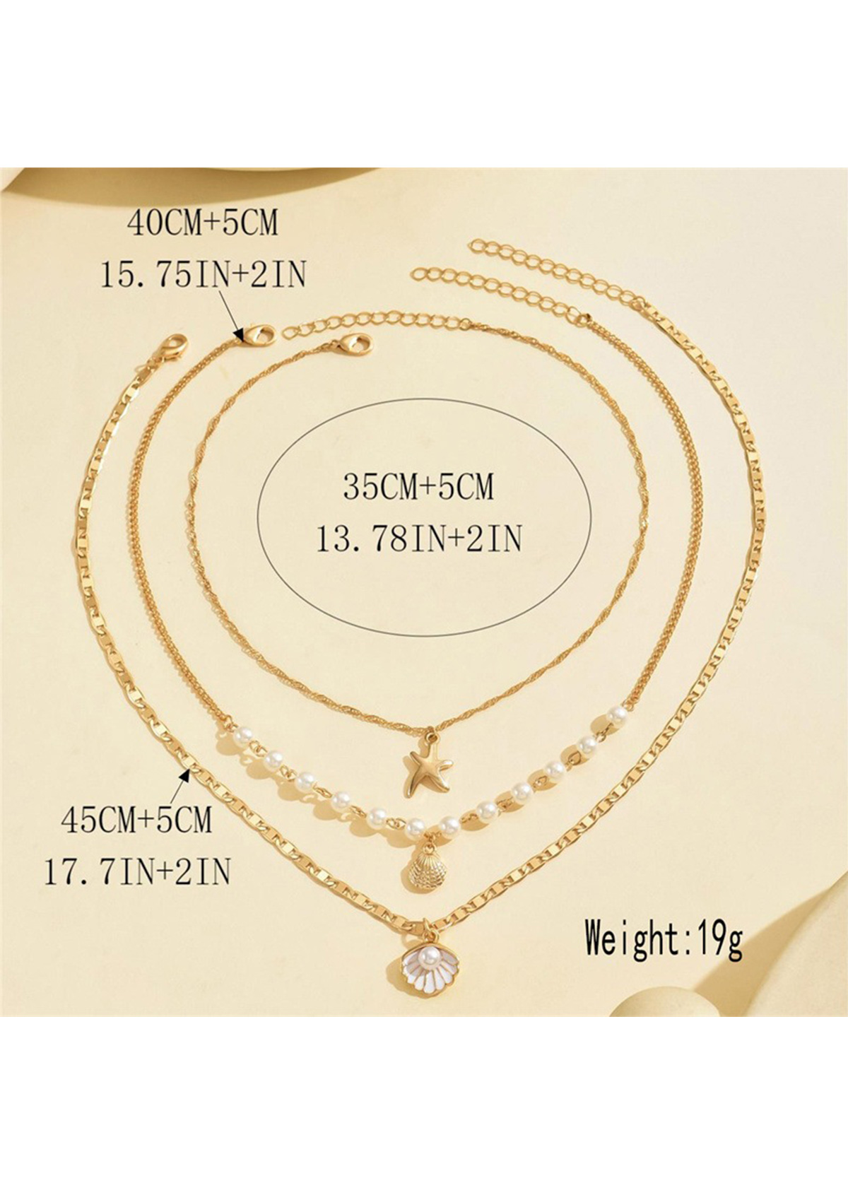 Golden jewelry,Star Design Golden Alloy Necklace Set