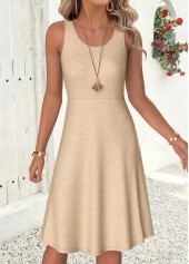 Gray Brown dresses,Geometric dresses,Everyday dresses,Casual dresses,ROTITA Gray Brown Geometric Print Two-piece Dress and Cardigan