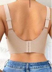 Skin Color intimates,Skin Color V Neck Detail Bra