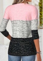Multi Color tops,Striped tops,Geometric tops,ROTITA Tummy Coverage Striped Multi Color V Neck T Shirt