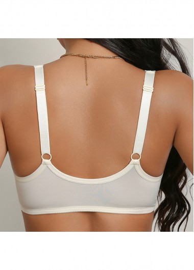 Light Yellow intimates,Light Yellow V Neck Detail Bra