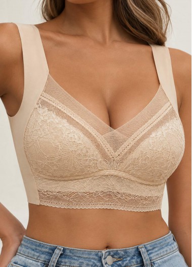 Champagne intimates,Champagne Color Push-up V Neck Bra