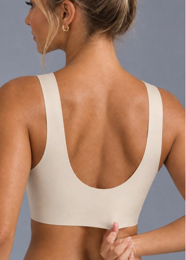 Champagne intimates,Champagne Color Push-up V Neck Bra