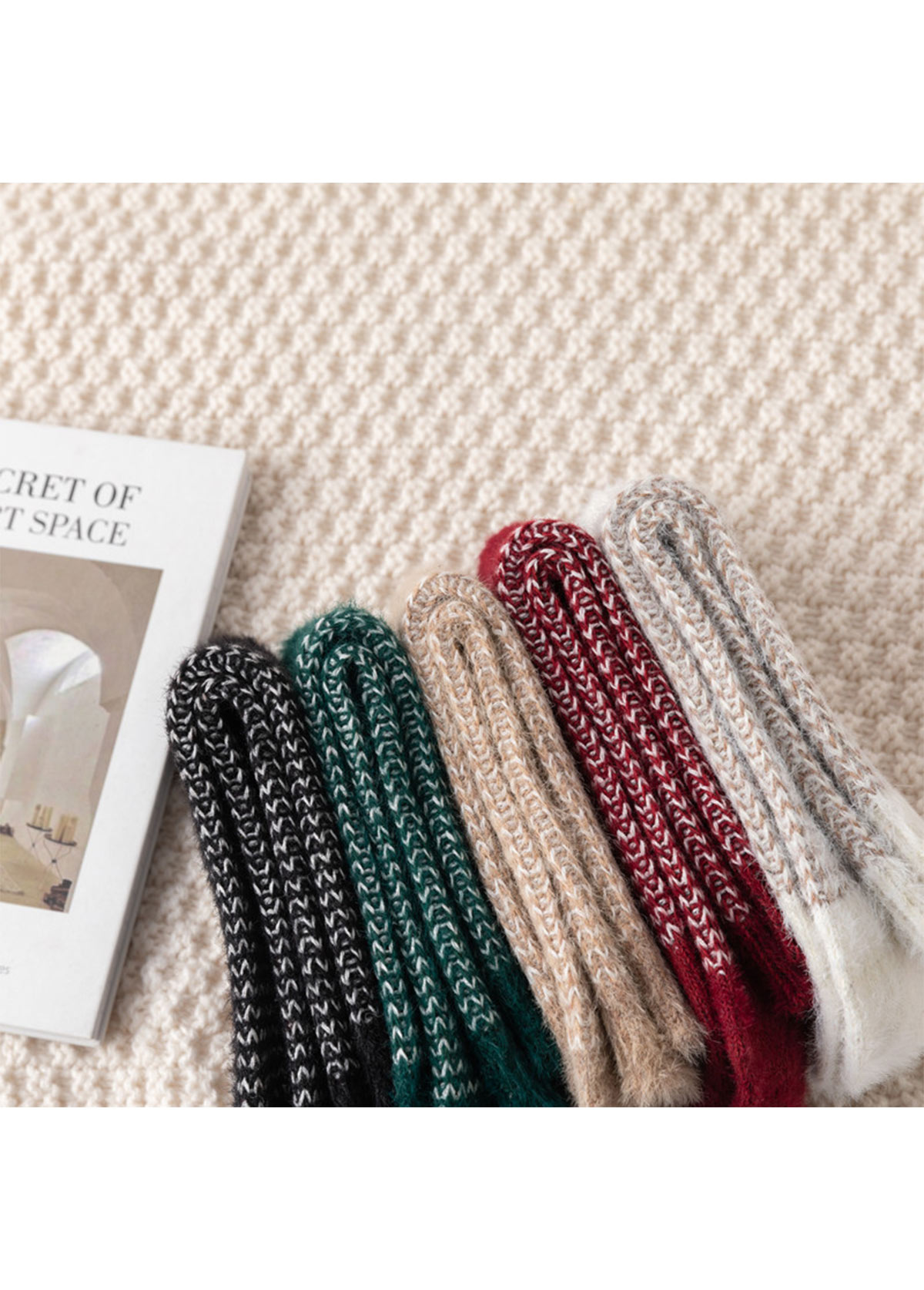 Multi Color accessories,Striped accessories,Geometric accessories,Striped Multi Color Mid Calf Socks