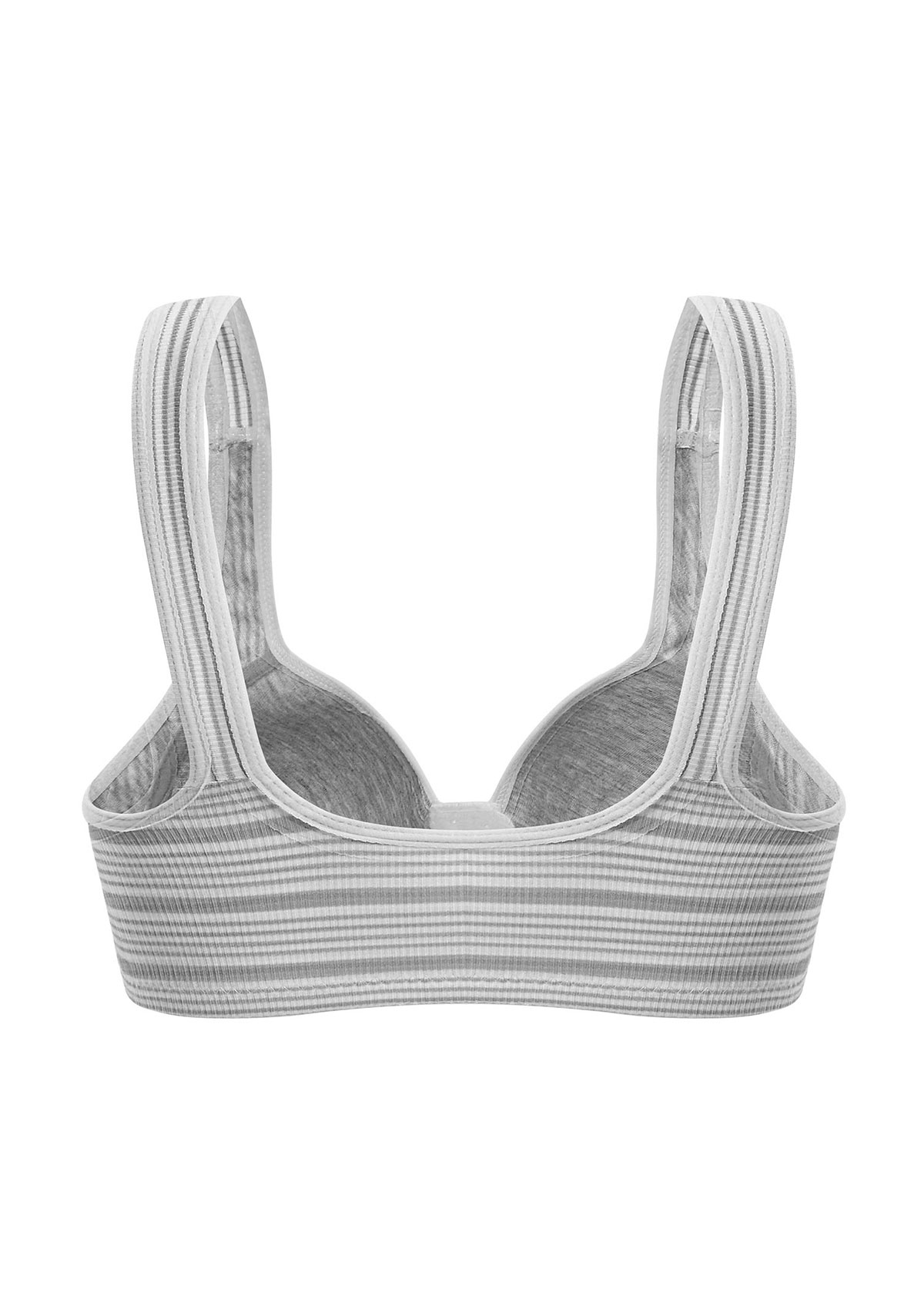 Light Grey Marl intimates,Light Grey Marl Scoop Neck Bra