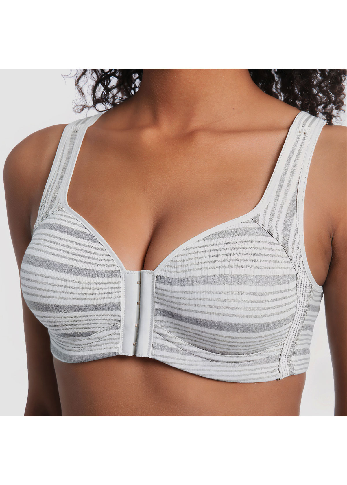 Light Grey Marl intimates,Light Grey Marl Scoop Neck Bra