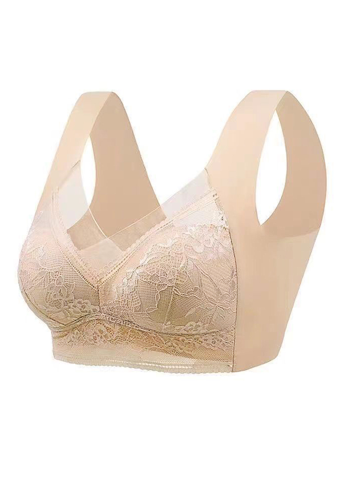 Champagne intimates,Champagne Color Push-up V Neck Bra