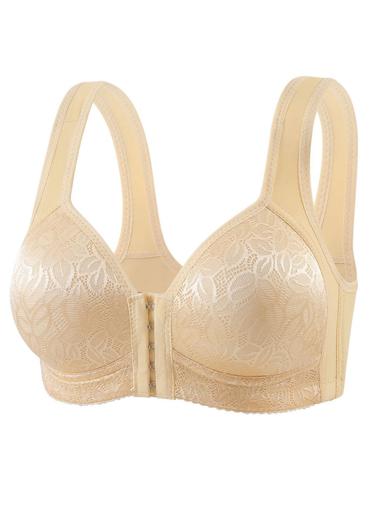 Champagne intimates,Champagne Color Push-up V Neck Design Bra