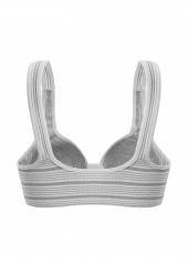 Light Grey Marl intimates,Light Grey Marl Scoop Neck Bra