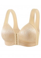 Champagne intimates,Champagne Color Push-up V Neck Design Bra