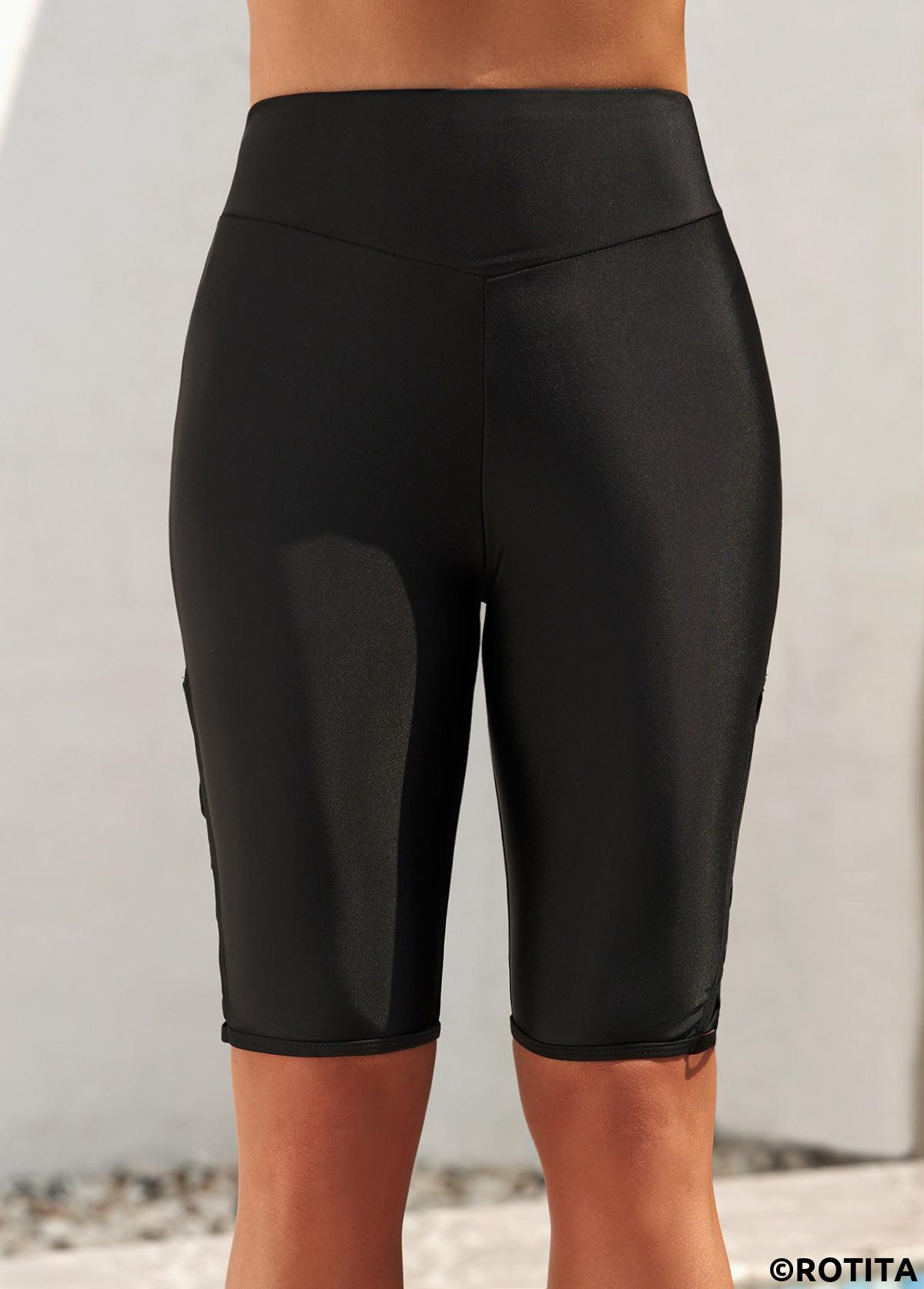 Black bottoms,Plain Color bottoms,Black Shorts