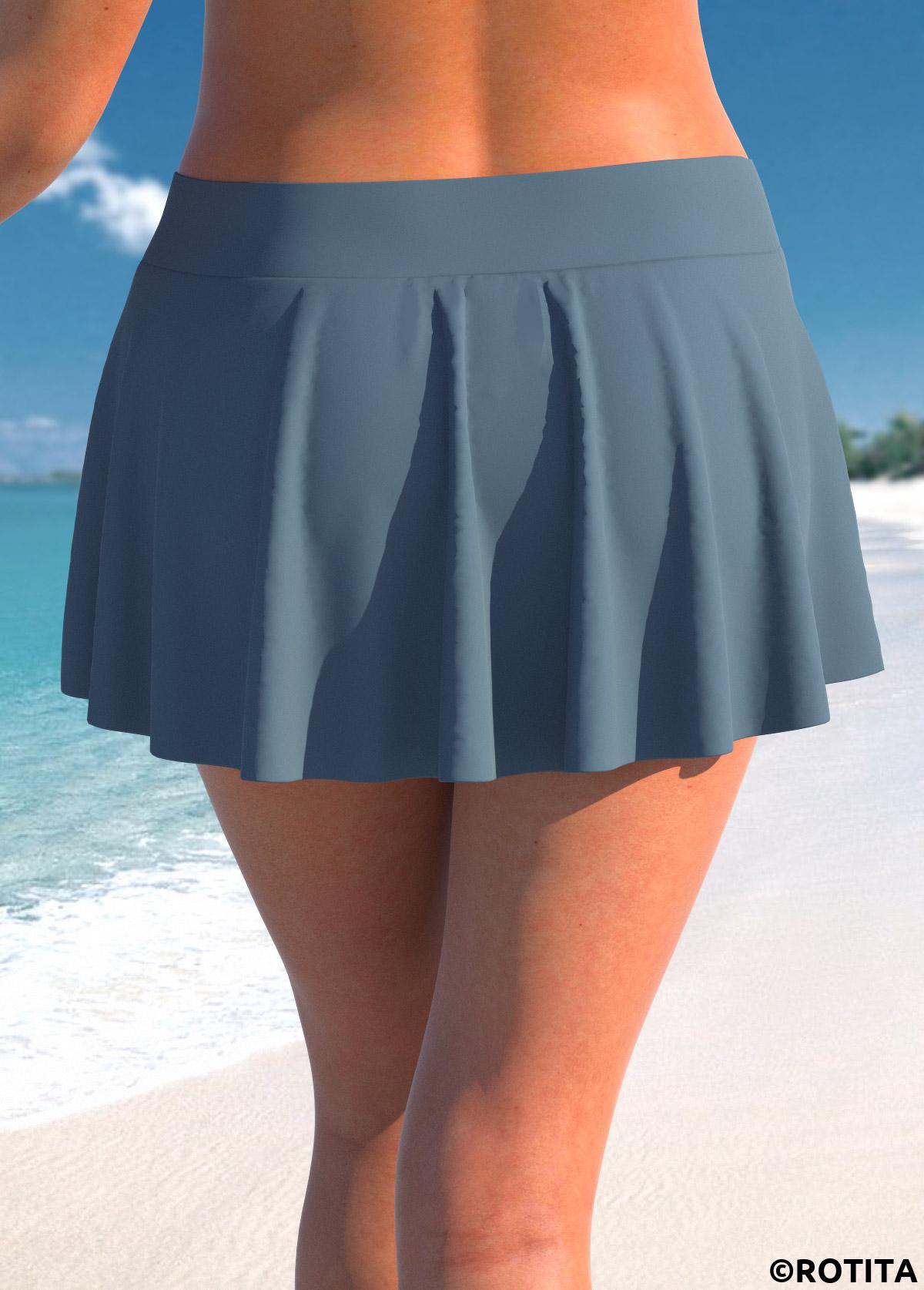 Dark Grey plus size,Plain Color plus size,ROTITA Plus Size High Waisted Dark Grey Pantskirt