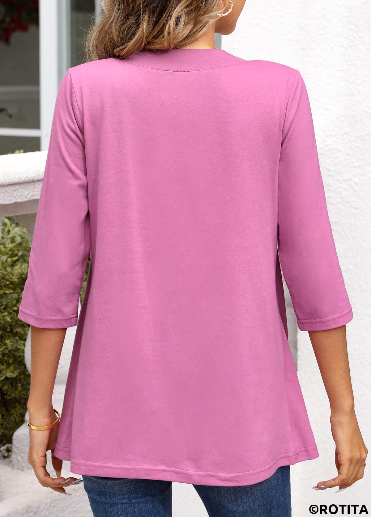 Purple tops,Plain Color tops,ROTITA Purple Square Neck 3/4 Sleeve Cardigan and Tank Top