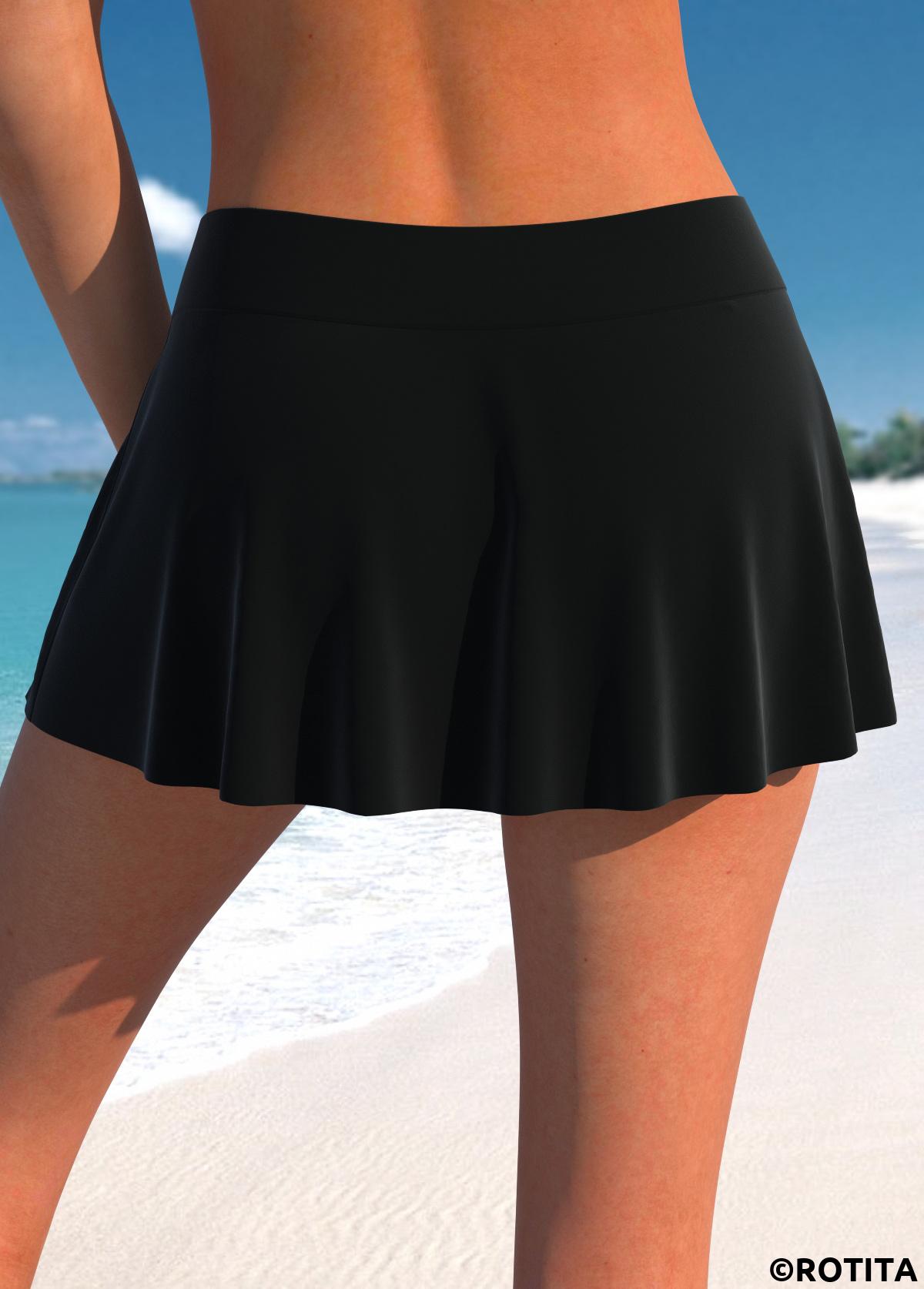 Cyan swimwear,Striped swimwear,Geometric swimwear,ROTITA Patchwork Cyan V Neck Striped Tankini Top