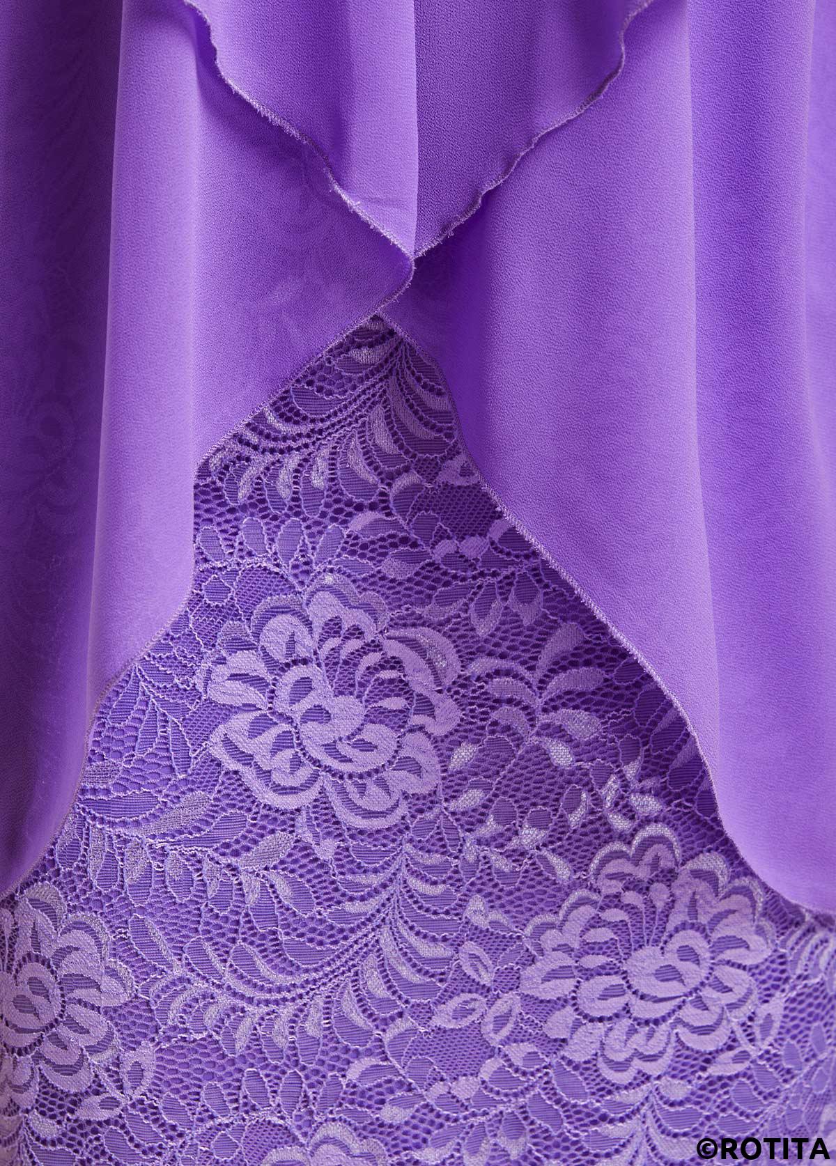 Purple dresses,Plain Color dresses,Party dresses,Elegant dresses,ROTITA Lace Floral Purple Sequin Sleeveless Dress