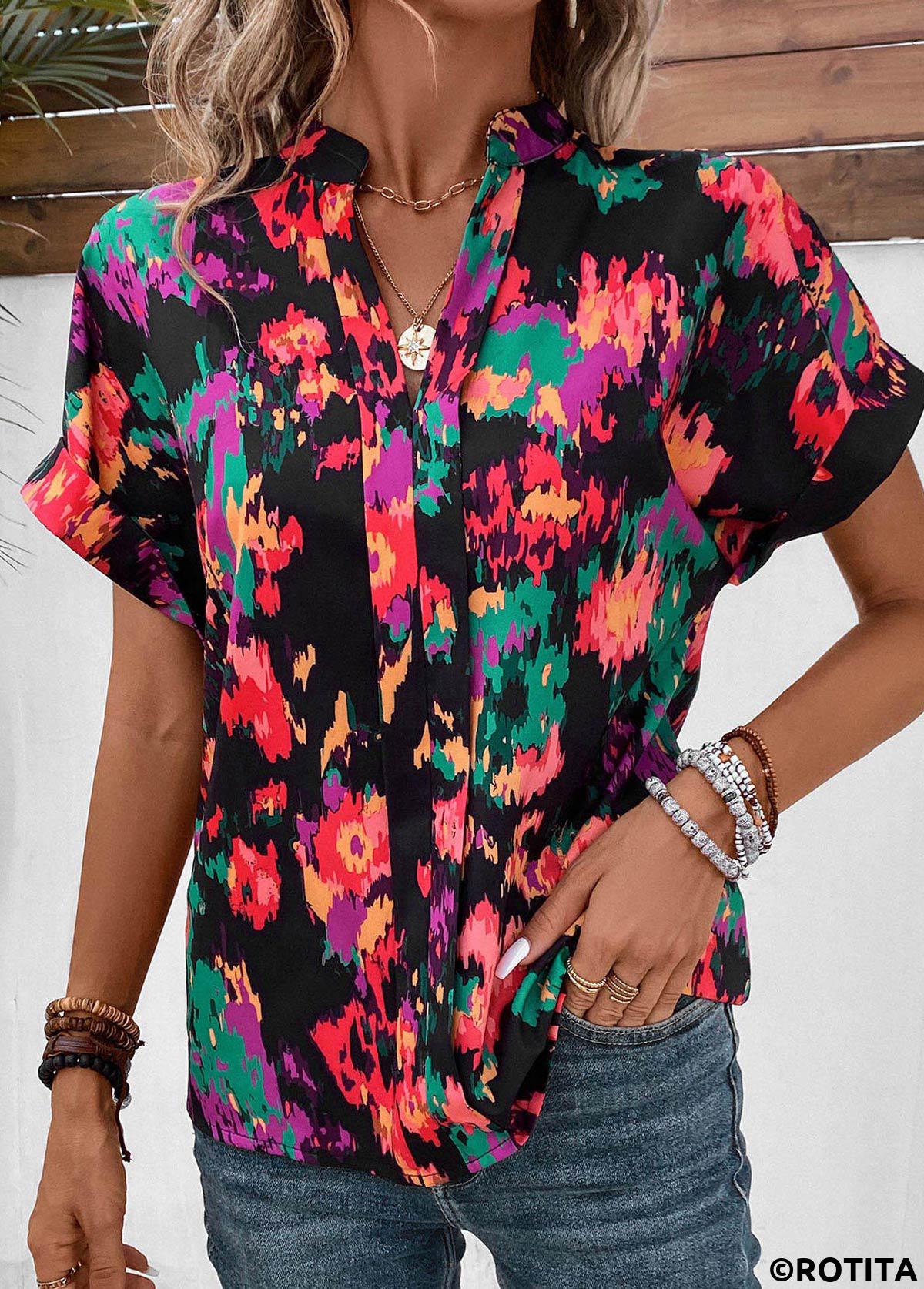 Patchwork Dazzle Chemisier Multicolore Imprimé Coloré