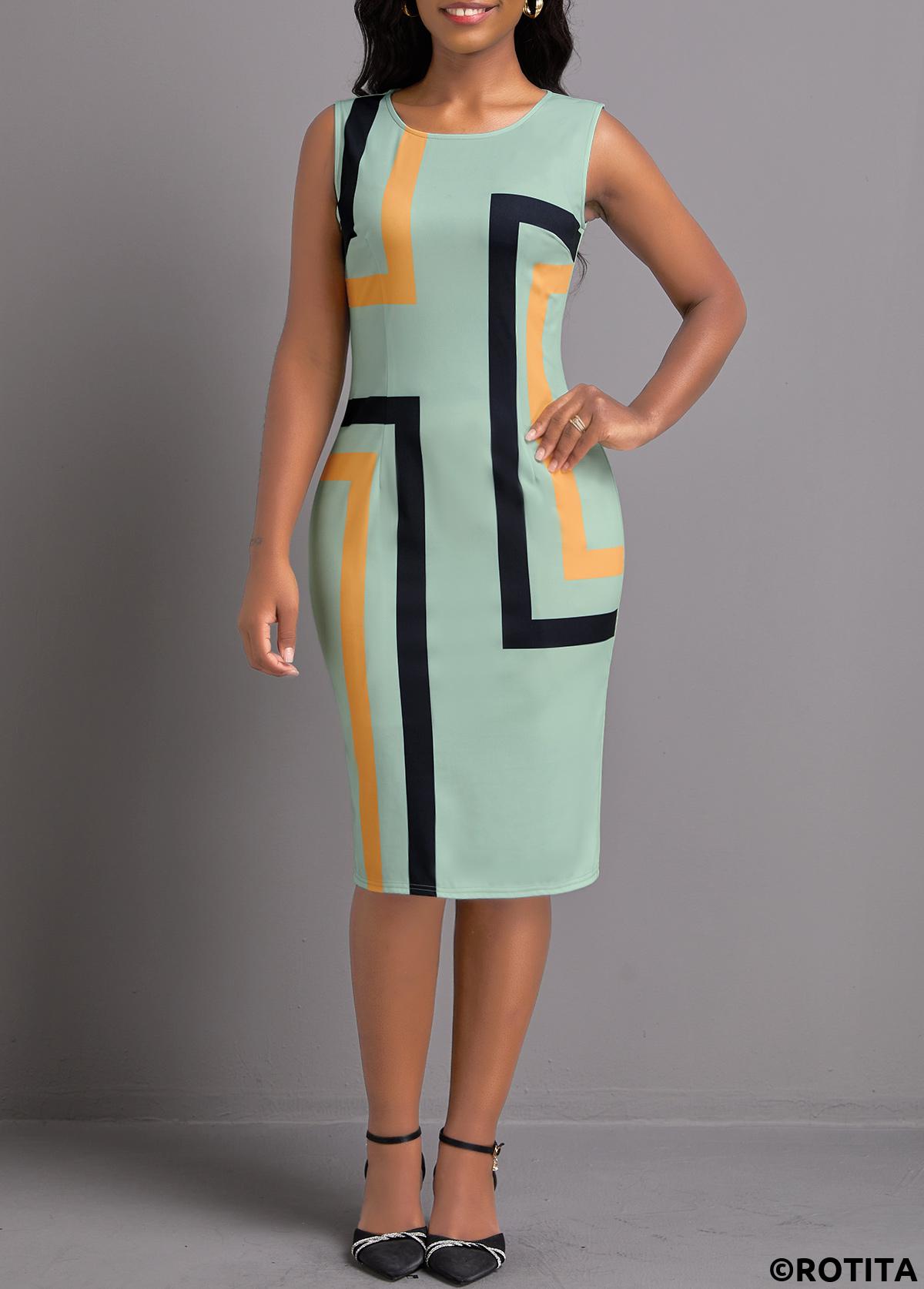 Sage Green plus size,Geometric plus size,Striped plus size,ROTITA Plus Size Two Piece Sage Green Dress and Cardigan