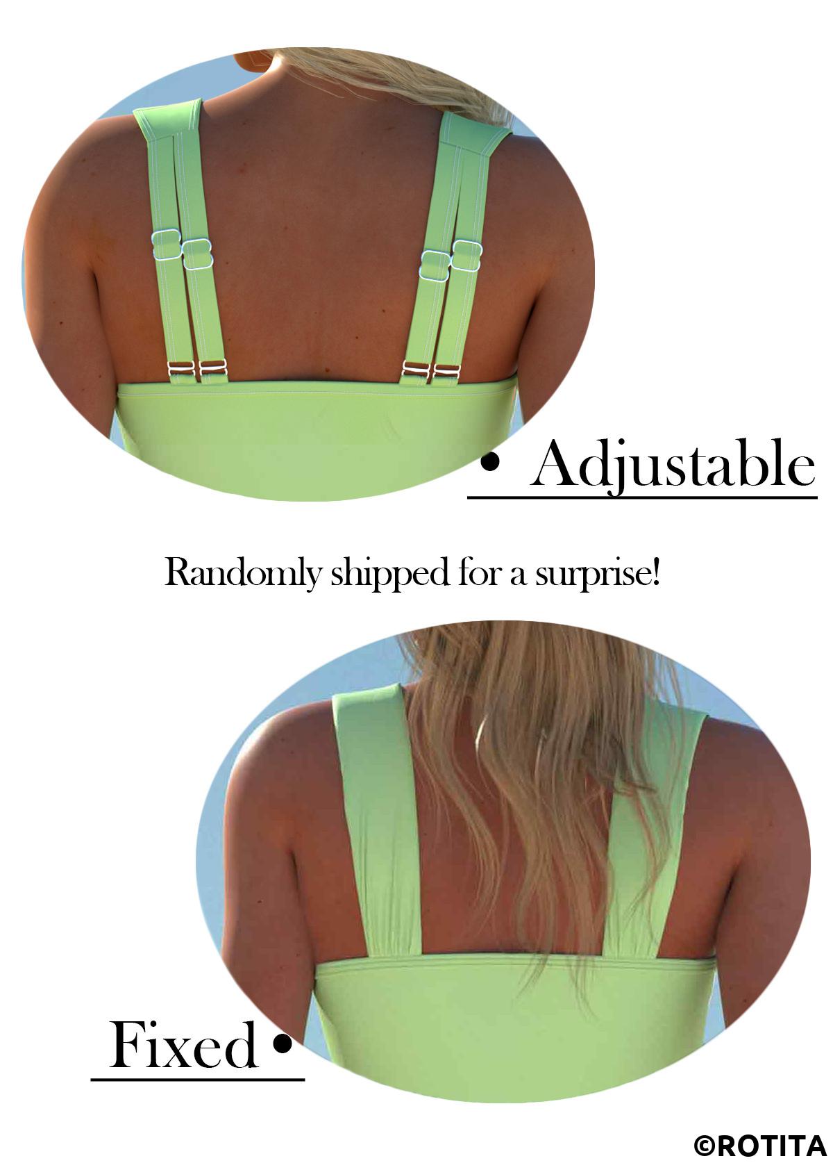 Light Green swimwear,Floral swimwear,Plants swimwear,ROTITA Surplice Light Green Floral Print Swimdress and Shorts