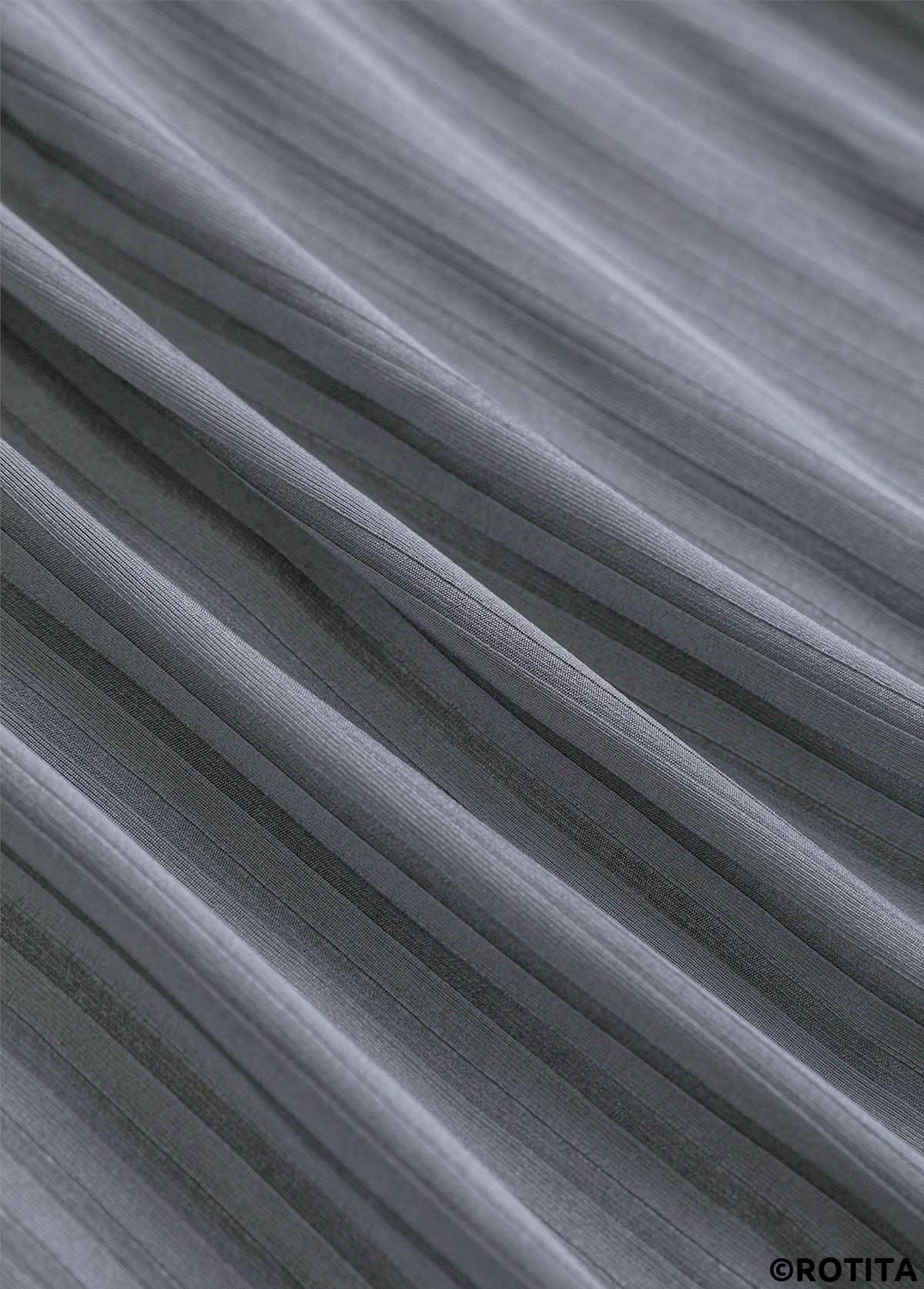 Grey swimwear,Plants swimwear,ROTITA Bowknot Grey Tropical Plants Print Tankini Set