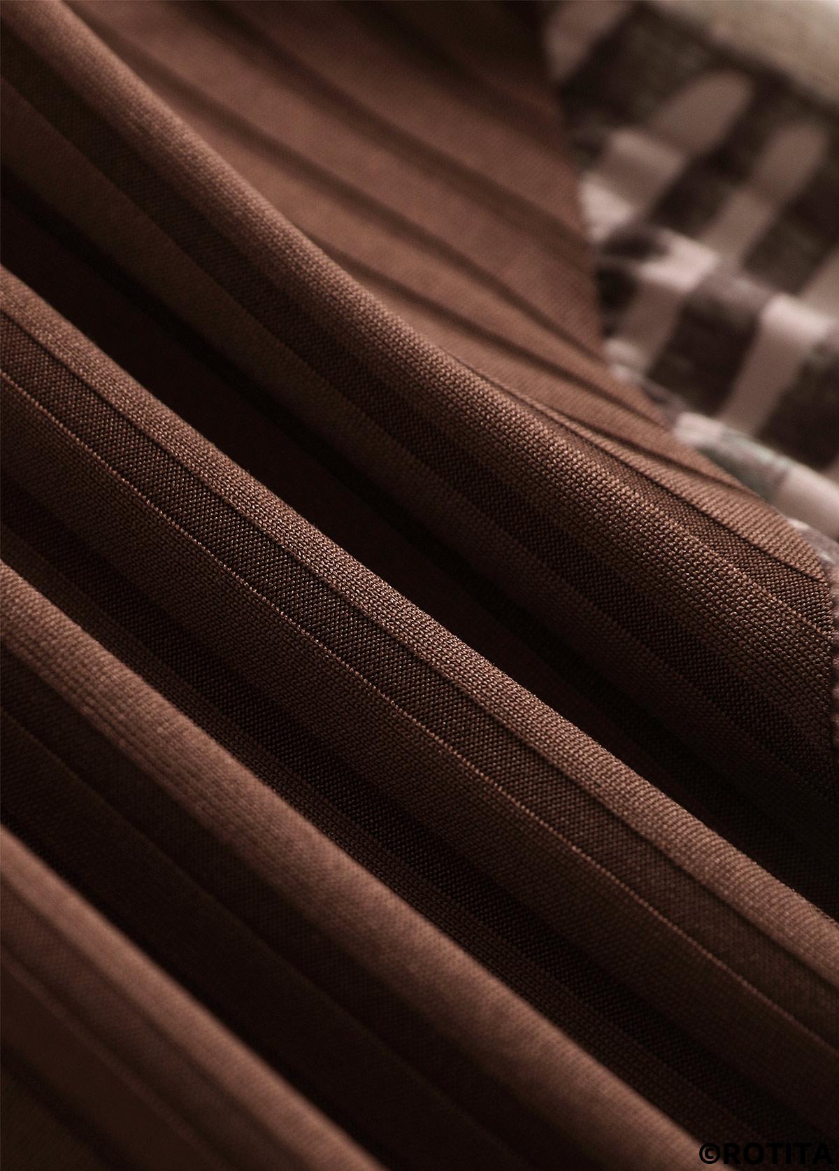 Gray Brown dresses,Geometric dresses,Striped dresses,Everyday dresses,Casual dresses,ROTITA Patchwork Geometric Print Gray Brown A Line Sleeveless Dress