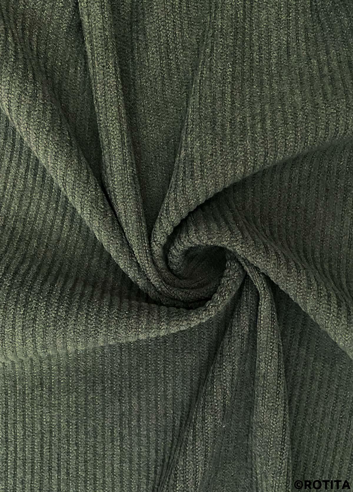 Green tops,Tribal tops,ROTITA Corduroy Tribal Print Green Turn Down Collar Coat