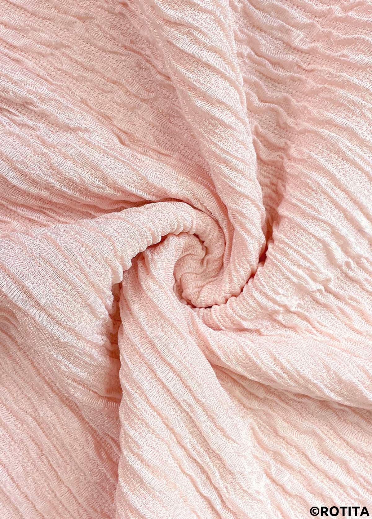 ROTITA Drawstring Light Pink Long Sleeve Hoodie