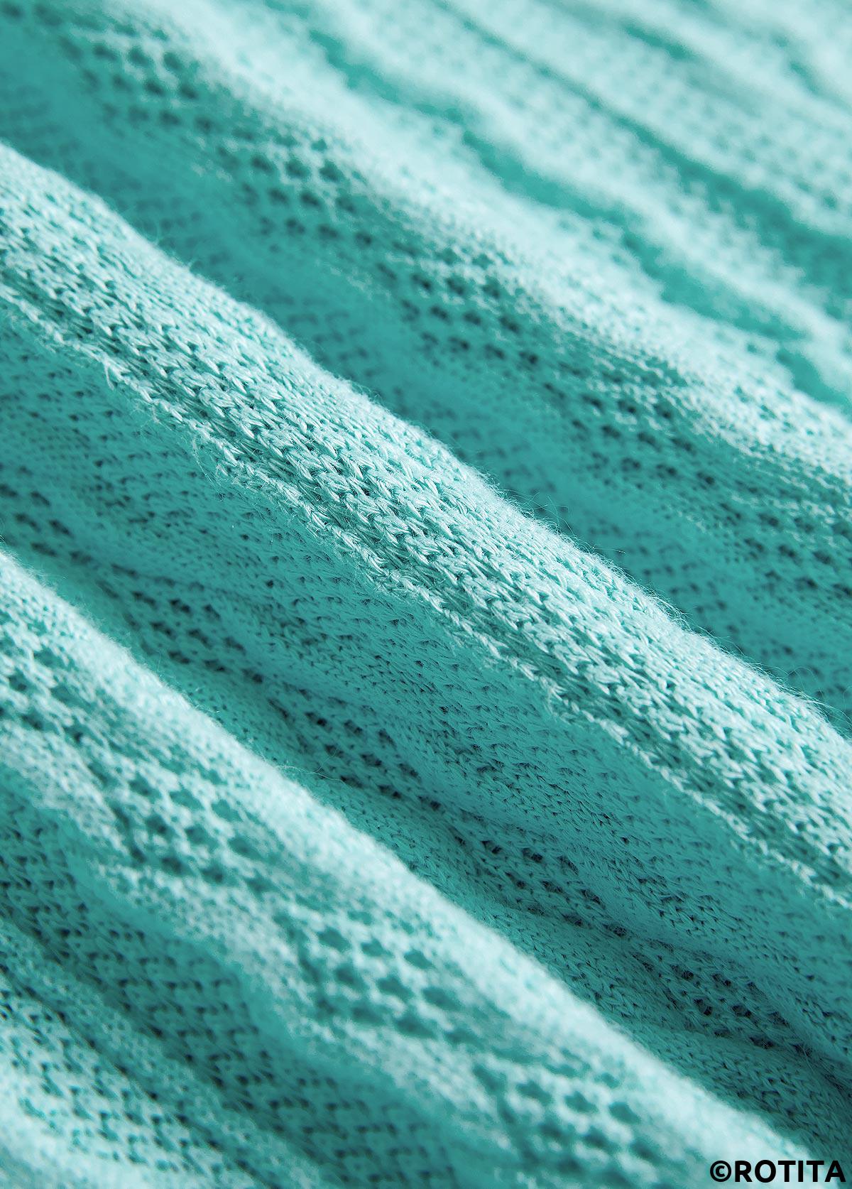 Mint Green tops,Geometric tops,ROTITA Zipper Geometric Print Mint Green V Neck Sweatshirt