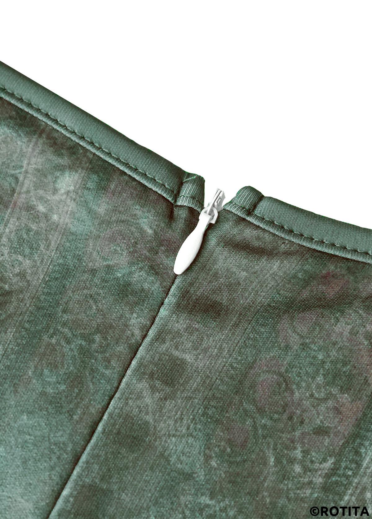 Sage Green dresses,Floral dresses,Plants dresses,Everyday dresses,Casual dresses,ROTITA Two Piece Floral Print Sage Green Dress and Cardigan