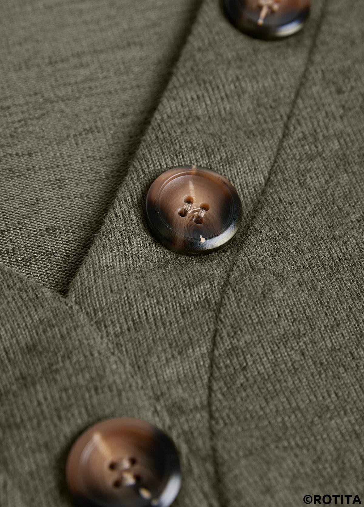 Olive Green tops,Plain Color tops,ROTITA Asymmetry Olive Green V Neck Long Sleeve T Shirt