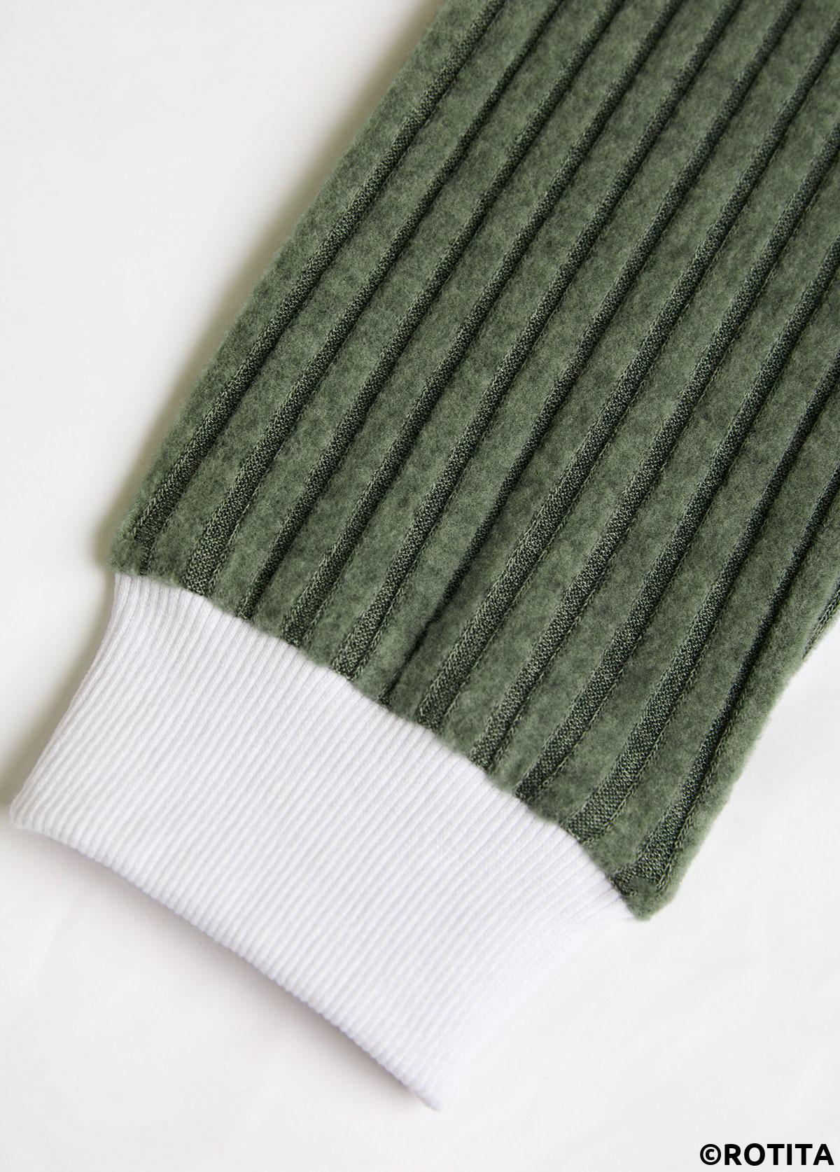 Olive Green tops,Plain Color tops,ROTITA Button Olive Green Round Neck Long Sleeve T Shirt