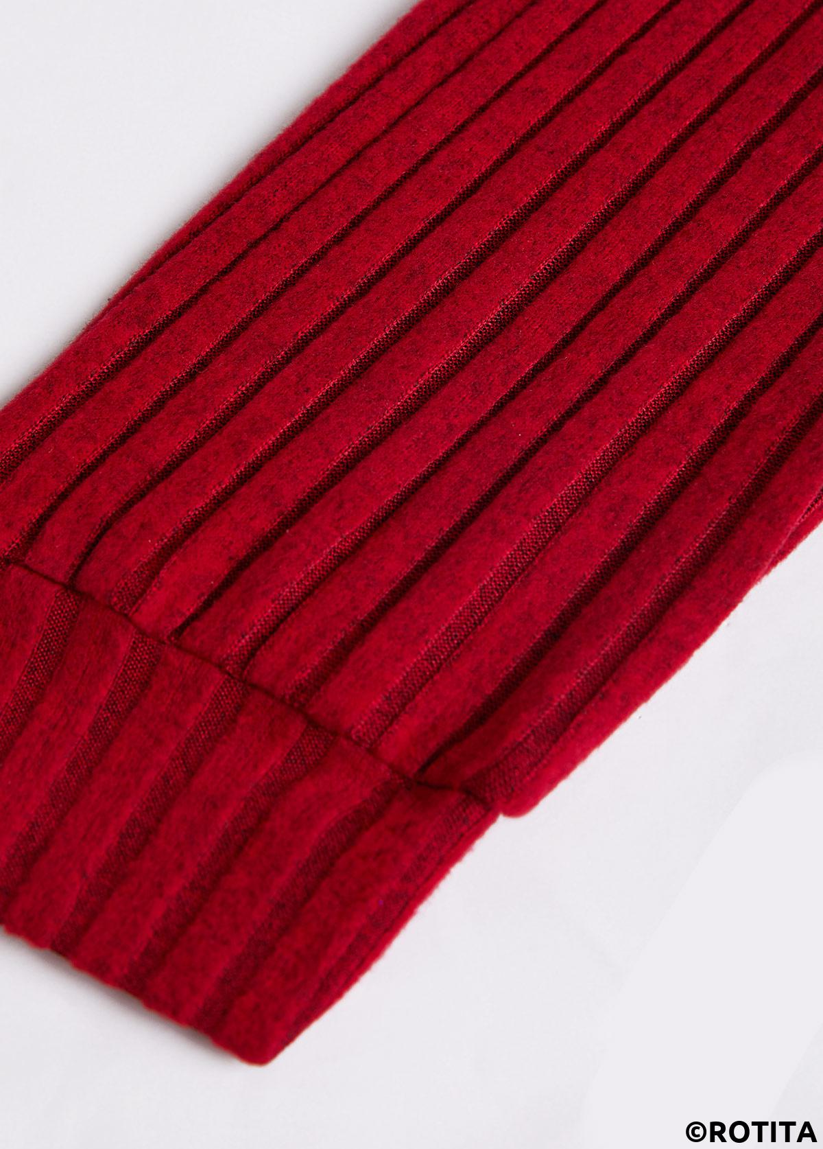 Wine Red tops,Contrast Color tops,ROTITA Button Wine Red Split Neck Long Sleeve Sweatshirt