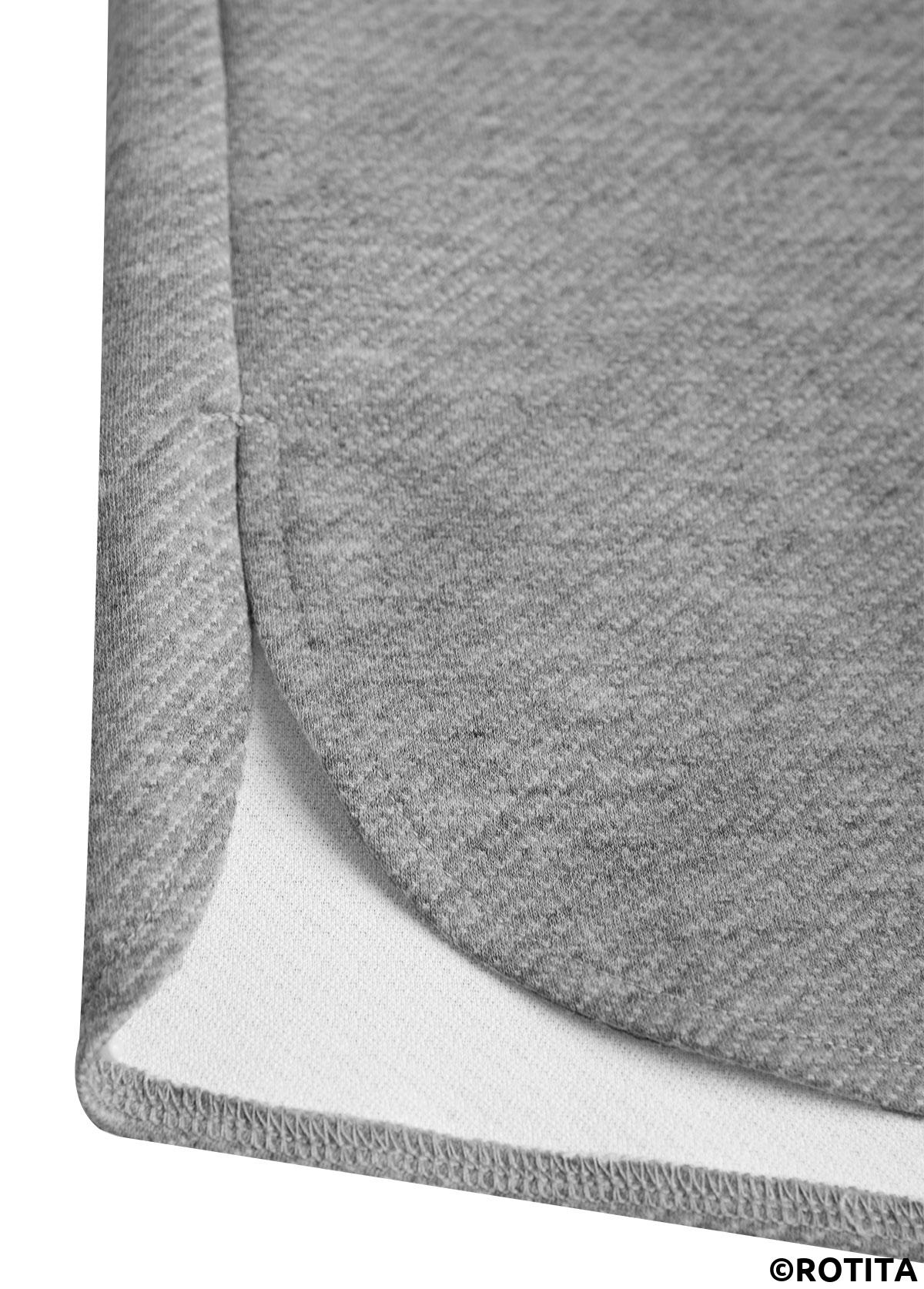 Grey plus size,Plain Color plus size,ROTITA Plus Size Embroidery Grey Long Sleeve Hoodie