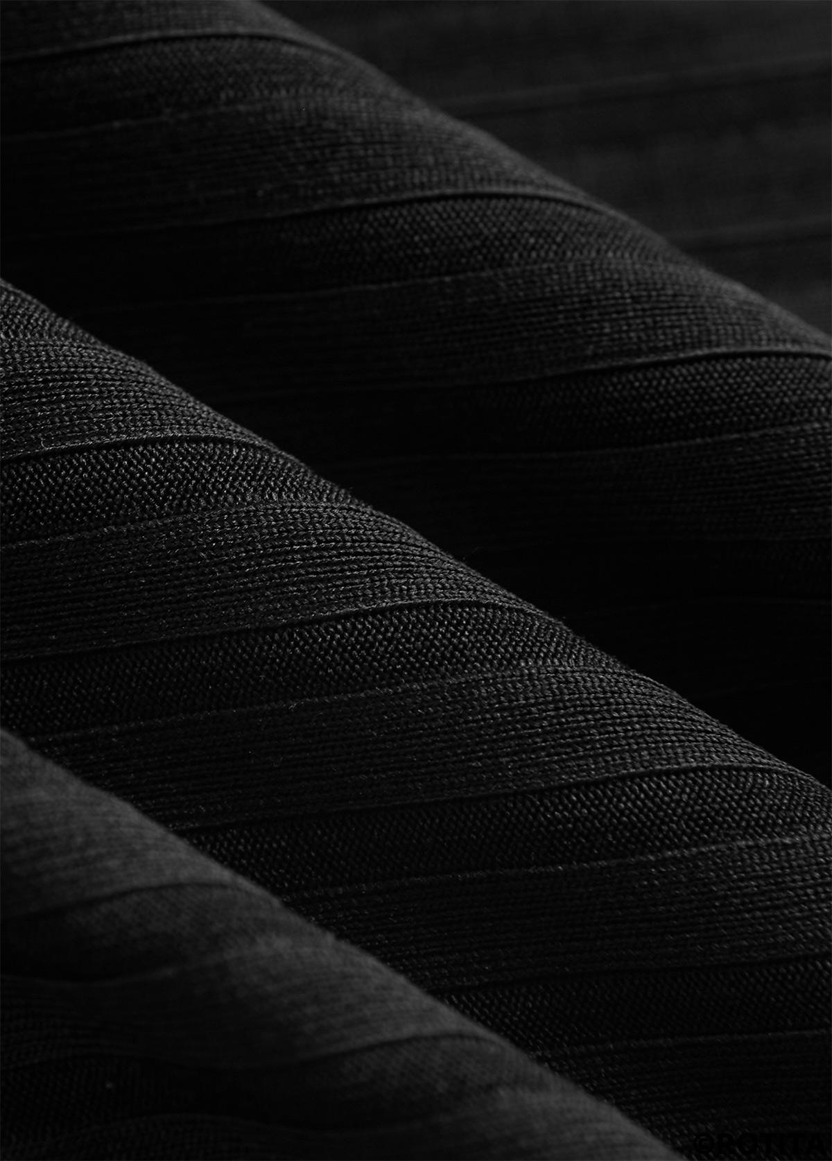 Black swimwear,Striped swimwear,Geometric swimwear,ROTITA Contrast Binding Black Striped Tankini Set