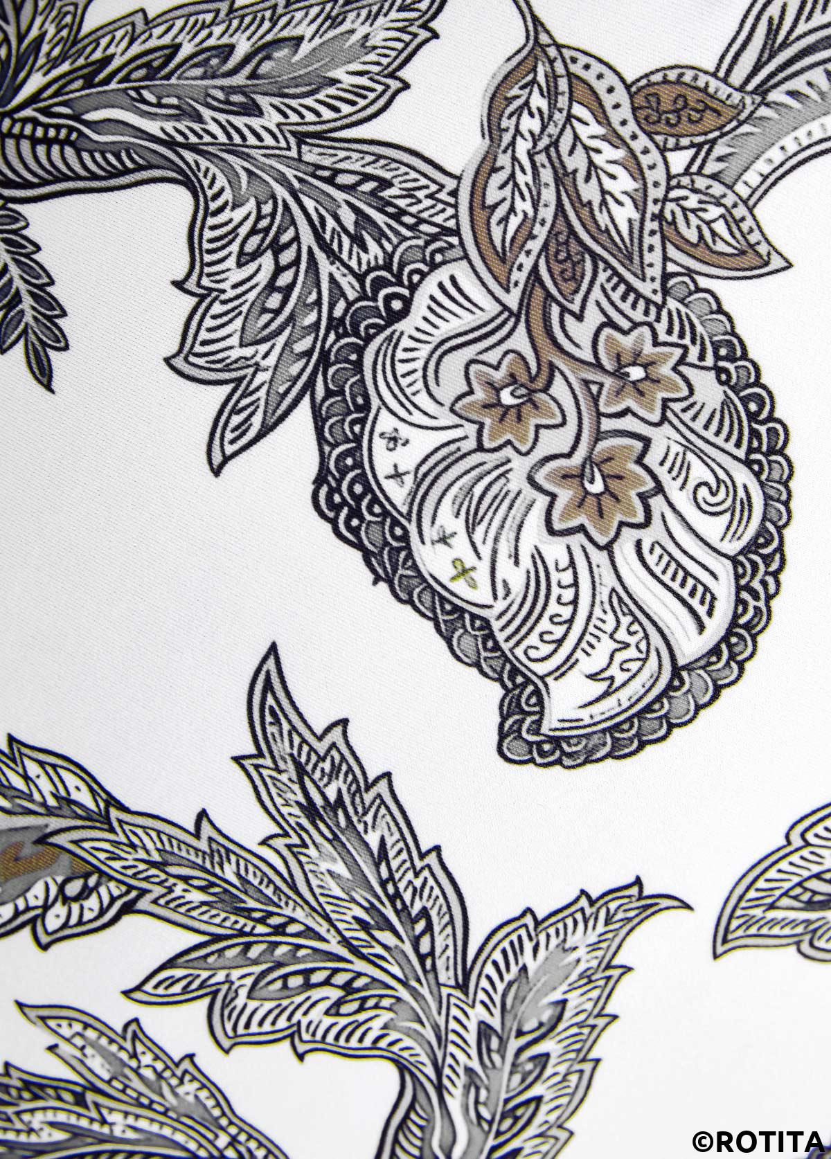 Light Grey swimwear,Tribal swimwear,ROTITA Patchwork Light Grey Tribal Print One Piece Swimwear