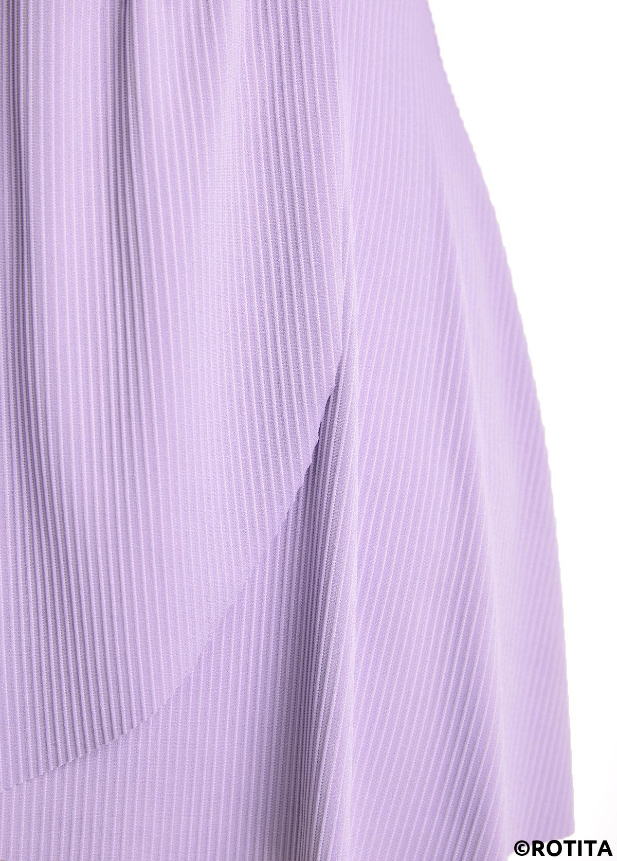 Light Purple swimwear,Plain Color swimwear,ROTITA Criss Cross Light Purple Surplice One Piece Swimdress