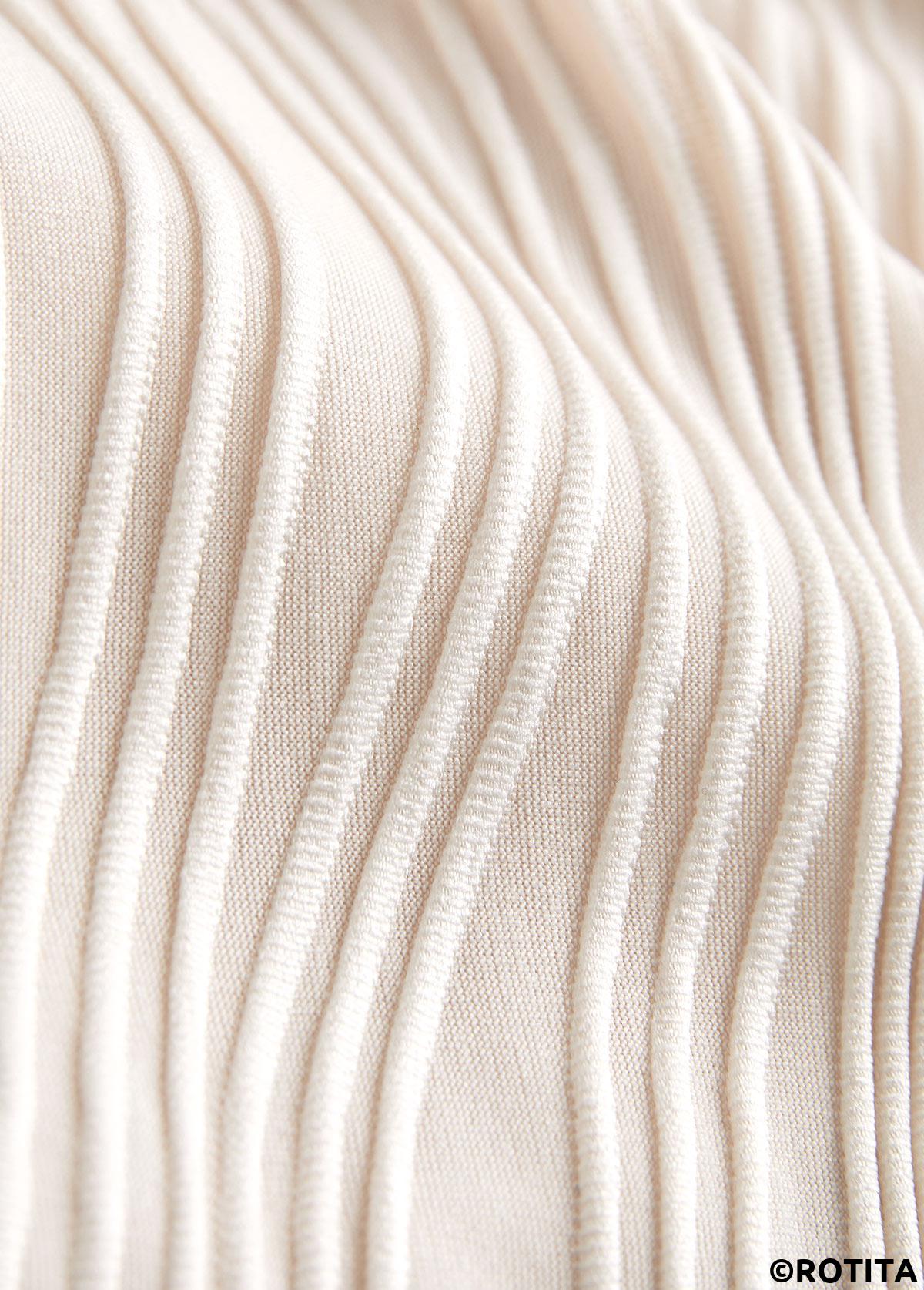 Beige swimwear,Plain Color swimwear,ROTITA Jacquard Bowknot Beige One Piece Swimdress